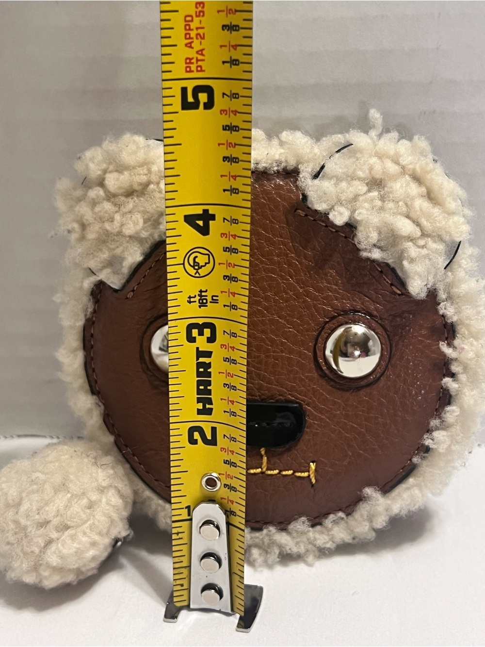 Extremely Rare Coach F64710  Teddy Bear Leather and Shearling Coin Purse - Picture 14 of 16